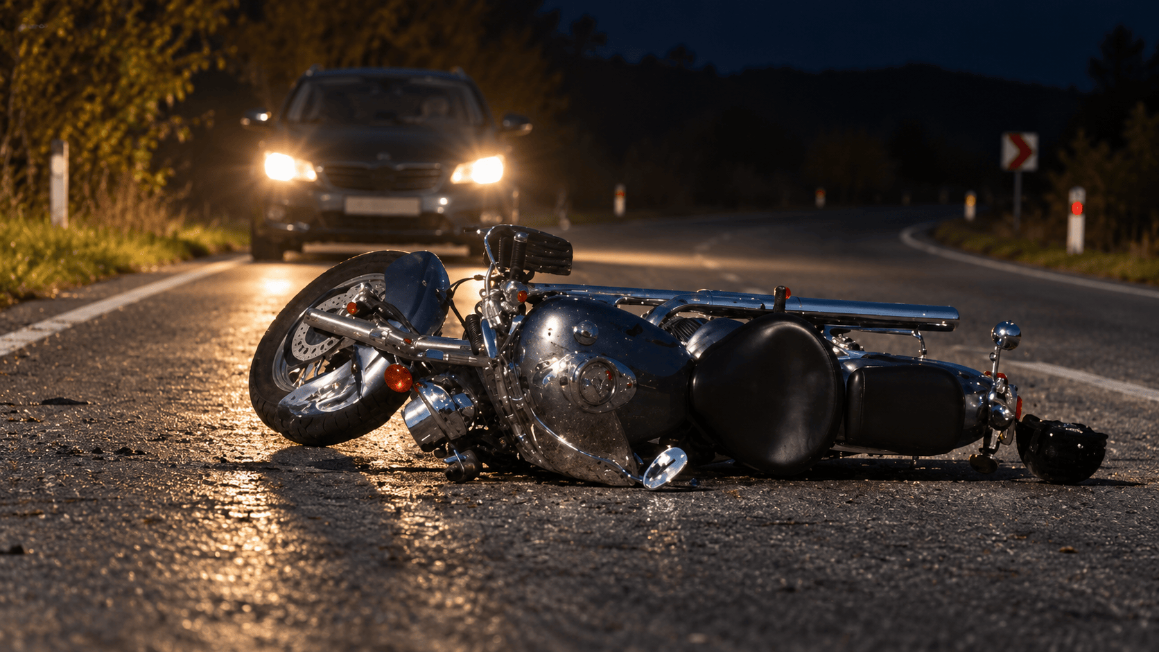 Un câine pe carosabil, în calea unui motociclist Accident la Tămășeni